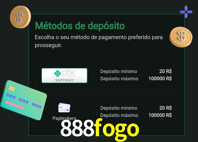 O cassino 888fogo oferece uma grande variedade de métodos de pagamento