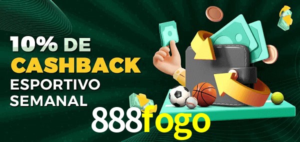10% de bônus de cashback na 888fogo